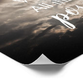 神と共に聖書の詩のポスターが可能 ポスター (角)