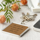 神と共に行なわれるものは何もないからである。ルカ1:37 キーホルダー (側面)