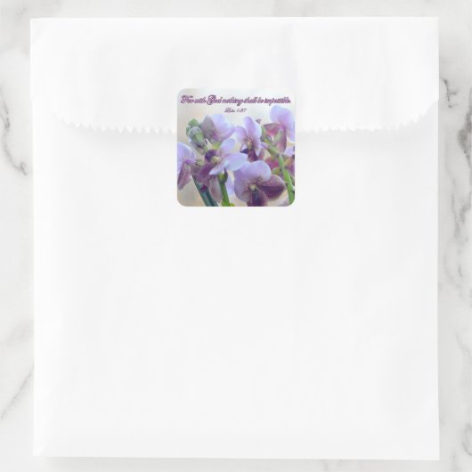 神と共に過ごすことは不可能ではない! スクエアシール (バッグ)