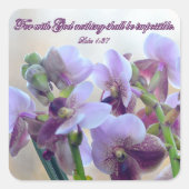 神と共に過ごすことは不可能ではない! スクエアシール (正面)