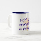 神と共に、すべてが可能 – マグ (正面左)