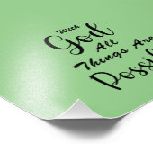 神と共に、すべてのことが可能である フォトプリント            (角)