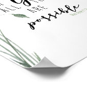 神と共に、すべてのことが可能である。マタイ19:26 ポスター (角)