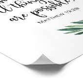 神と共に、すべてのことが可能である – マタイ19:26 ポスター (角)