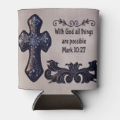 神と共に、すべてのことが可能である 缶クーラー (正面)