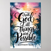 神と共に、すべてのものはキリスト教芸術の可能性がある ポスター (正面)