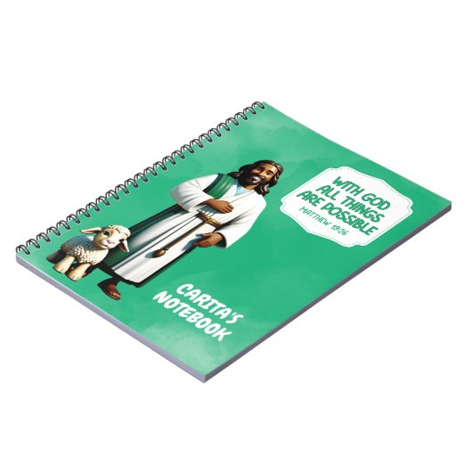 神と共に、すべてのものは可能なノート ノートブック (左側)