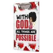 神と共に、すべてのものは可能なメラニン黒い症 クリップボード (左)