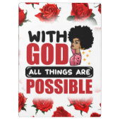 神と共に、すべてのものは可能なメラニン黒い症 クリップボード (裏面)