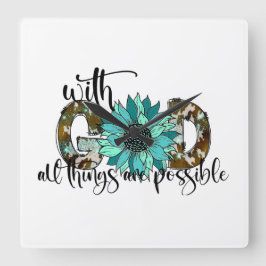 神と共に スクエア壁時計