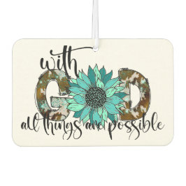 神と共に、万物は可能である カーエアーフレッシュナー