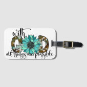 神と共に、万物は可能である ラゲッジタグ (正面横)