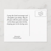 神と共に、私たちは勇ましく行く。詩篇 108:13 ポストカード (裏面)