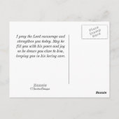 神と共に、私たちは勇ましく行く。詩篇 108:13 ポストカード (裏面)