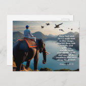 神と創造の聖句を、私たちのイメージの中で人を作ろう ポストカード (正面/裏面)