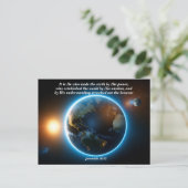 神と創造の聖句 ポストカード (スタンド正面)