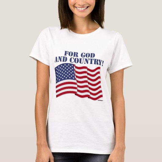 神と国のために！ Tシャツ (正面)