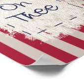 神と国の国旗のポスター ポスター (角)