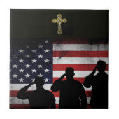 神と国の陶磁瓦 タイル (正面)