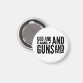 神と家族と銃と愛国者のための切り札 マグネット (正面/裏面)