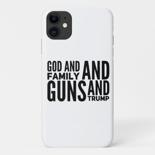 神と家族と銃と愛国者のための切り札 Case-Mate iPhoneケース (裏面)