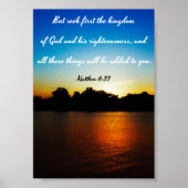 神と彼の義 – 聖書 ポスター (正面)