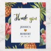 神と海軍 |トロピカル結婚のカスタムワインラベル ワインラベル (シングルラベル)