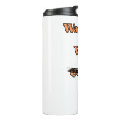 神と目覚めるキリスト教の熱マグカップ タンブラー (回転左)