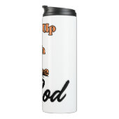 神と目覚めるキリスト教の熱マグカップ タンブラー (回転右)