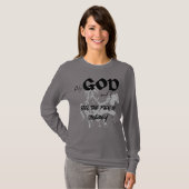 神と私だけが旅感じの苦し – 女性 Tシャツ (正面フル)