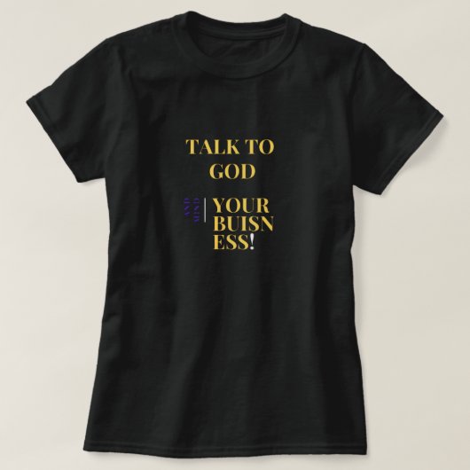 神と話そう Tシャツ (デザイン正面)