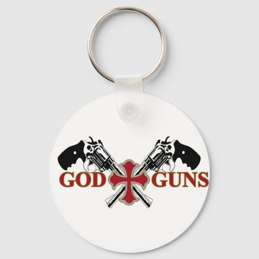 神と銃 キーホルダー (正面)