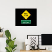 神と銃 ポスター (ホームオフィス)