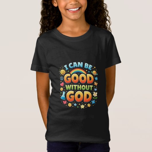 神なしでも善く生きられる Tシャツ (正面)