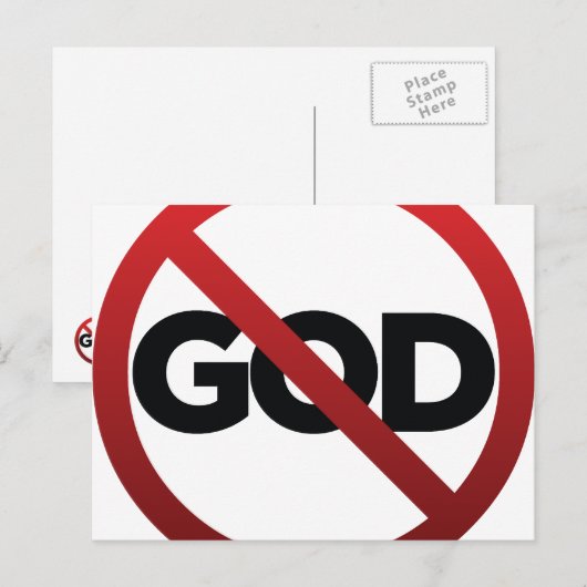 神なし ポストカード (正面/裏面)