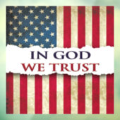 神において私たちは信頼、信仰、自由、伝統 グランジ ウィンドウサイン (シート3)