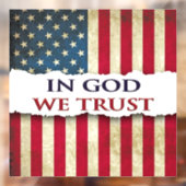 神において私たちは信頼、信仰、自由、伝統 グランジ ウィンドウサイン (シート2)