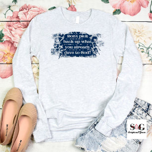 神におもしろい与え対するクリスチャン Tシャツ