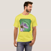神にすべてお任せ ビーと花の励まし Tシャツ (正面フル)