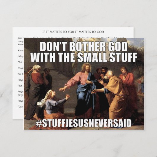 神にとって重要(SJNS) ポストカード (正面/裏面)