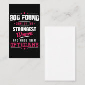 神によってなされる眼鏡技師の笑わされるな専門職のデザイン 名刺 (正面/裏面)