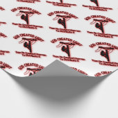 神によって作成されるライトのおもしろいな聖書、架線工夫のデザイン ラッピングペーパー (角)