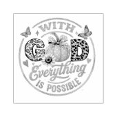 神によって全てが可能 ラバースタンプ (インプリント)