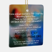 神によって賛美され、承認される神聖なオーナメント- セラミックオーナメント (右)