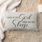 神に与えし、キリスト教の賜物を眠りに行く ランバークッション (ブランケット)