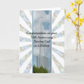 神に仕える50周年記念カード カード (黄色い花)