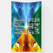 神に任せて行け 横断幕 (縦)