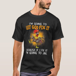 神に任せもしてくれ私はJAに行く Tシャツ