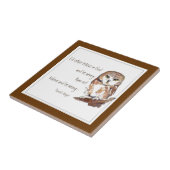 神に信じは、パスカルの賭け、ワイズフクロウ引用文 タイル (側面)