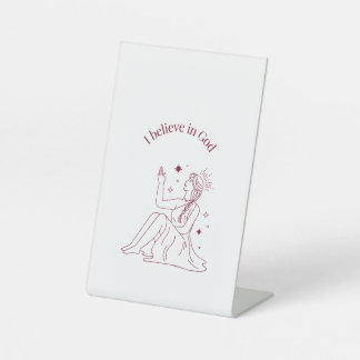 神に信じ入る – 信仰と霊性の芸術 台座サイン